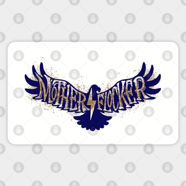 Mother Flocker Navy Magnet by The Periodic Table Dancer 